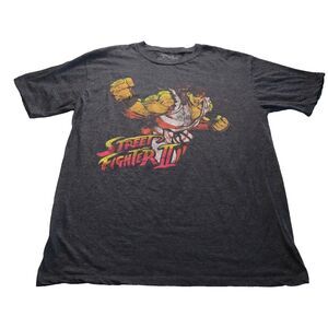 Capcom Street Fighter II Ryu Graphic Short Sleeve Crew Neck T-Shirt Size Large